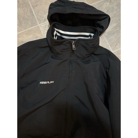 Tommy Hilfiger Mens Jacket Large Waterproof Regatta Black Yacht Sailing Sport. - Picture 3 of 10